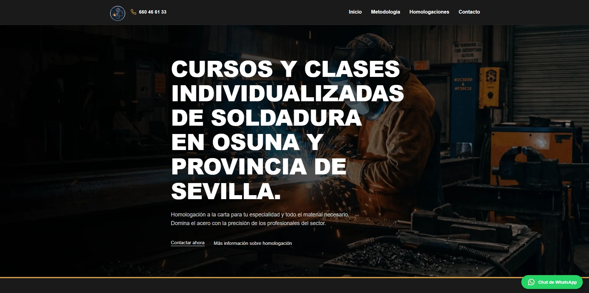 Captura del proyecto Curso Soldadura Osuna