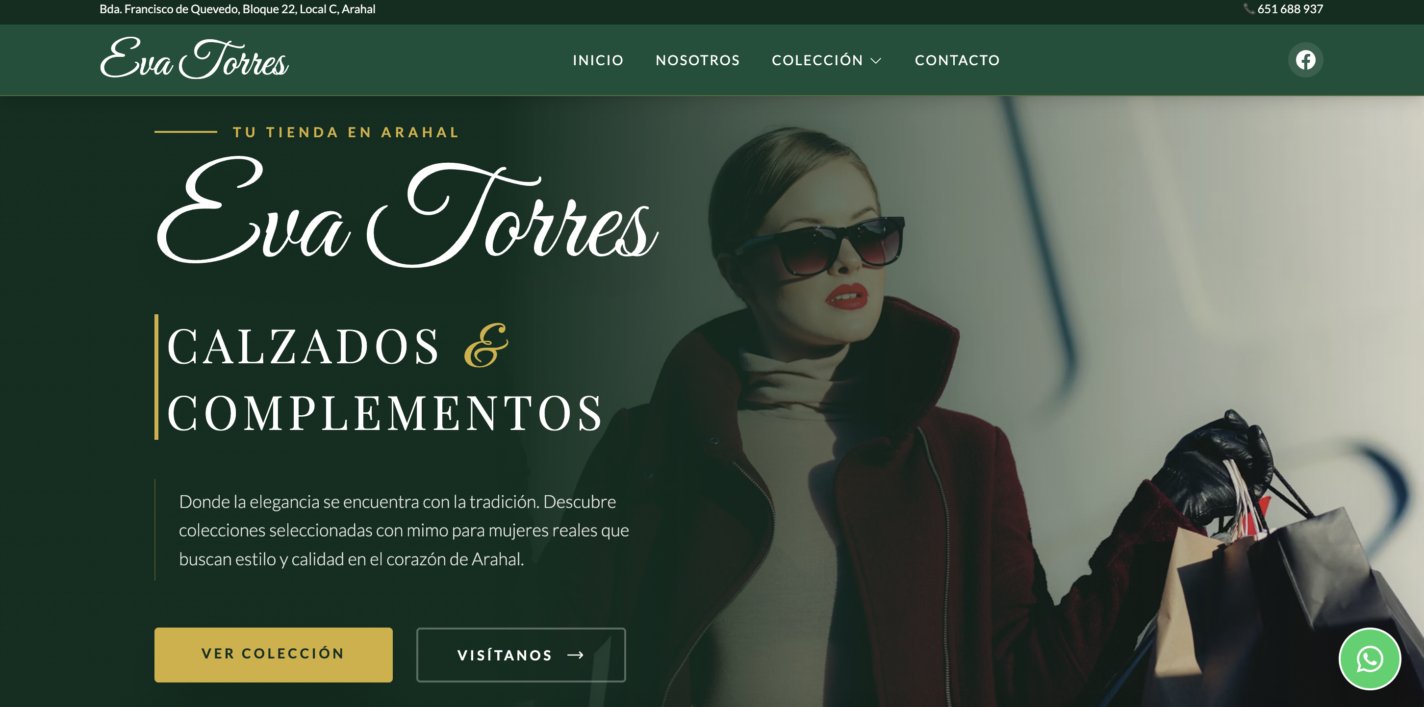 Captura del proyecto Eva Torres Moda